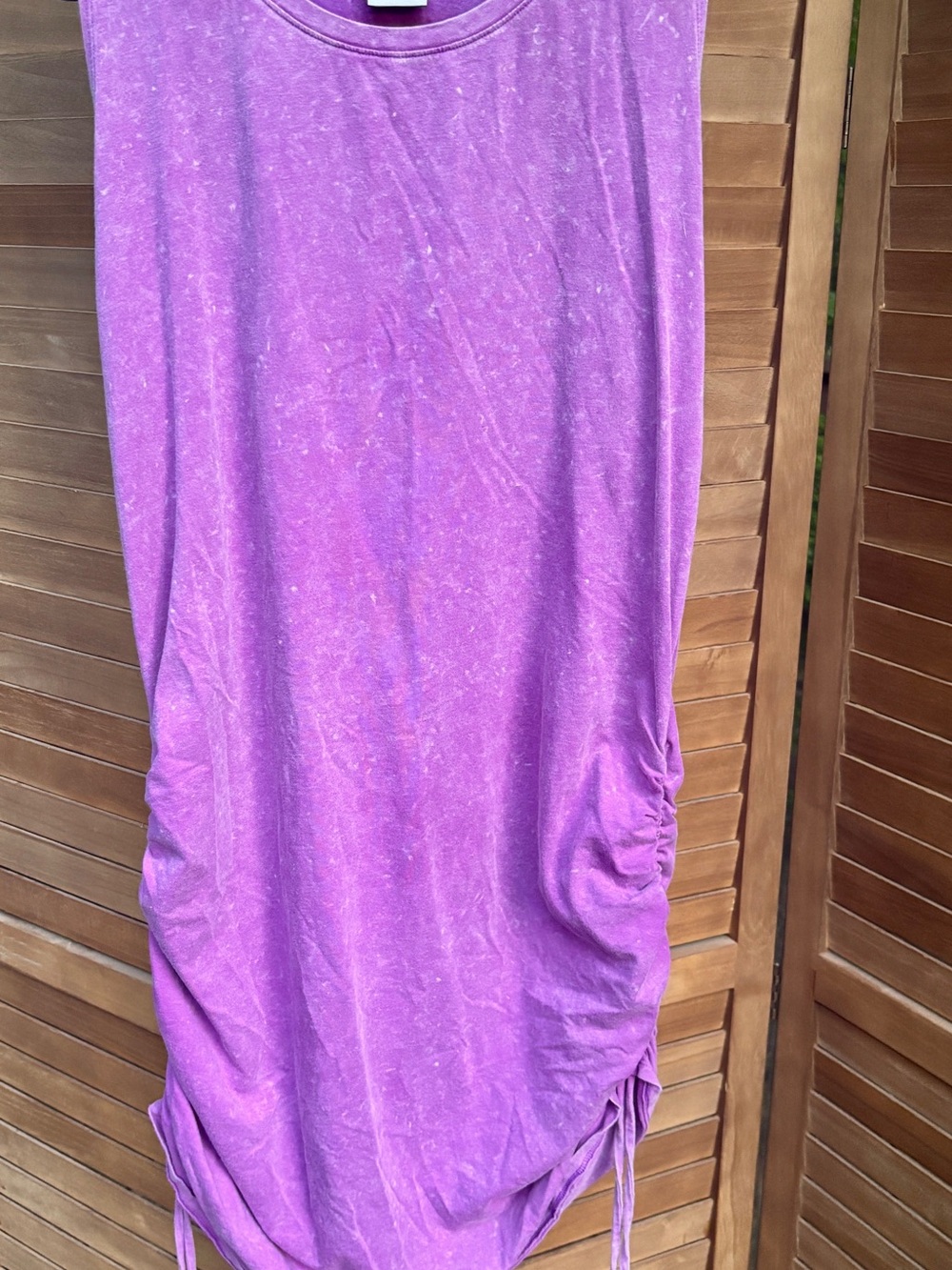 PINK Victoria’s Secret Beach Cover up Purple Ruched Drawstring Tunic XXL